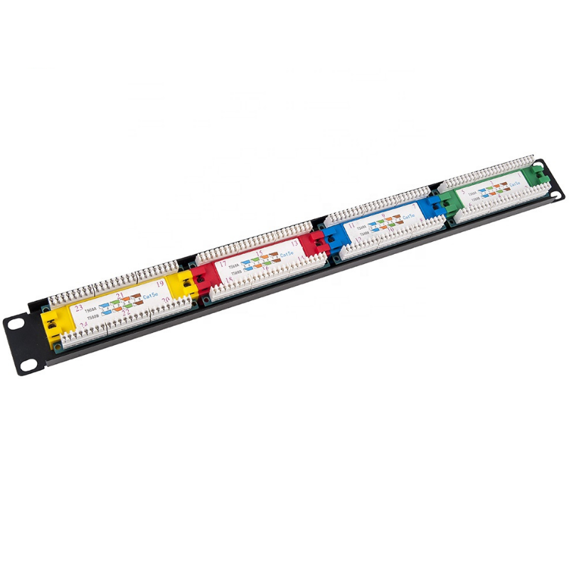 CAT5e UTP 45 degree Patch Panel 
