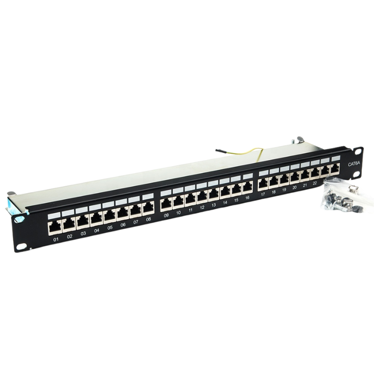 CAT6a STP 1U 24 Port Patch Panel