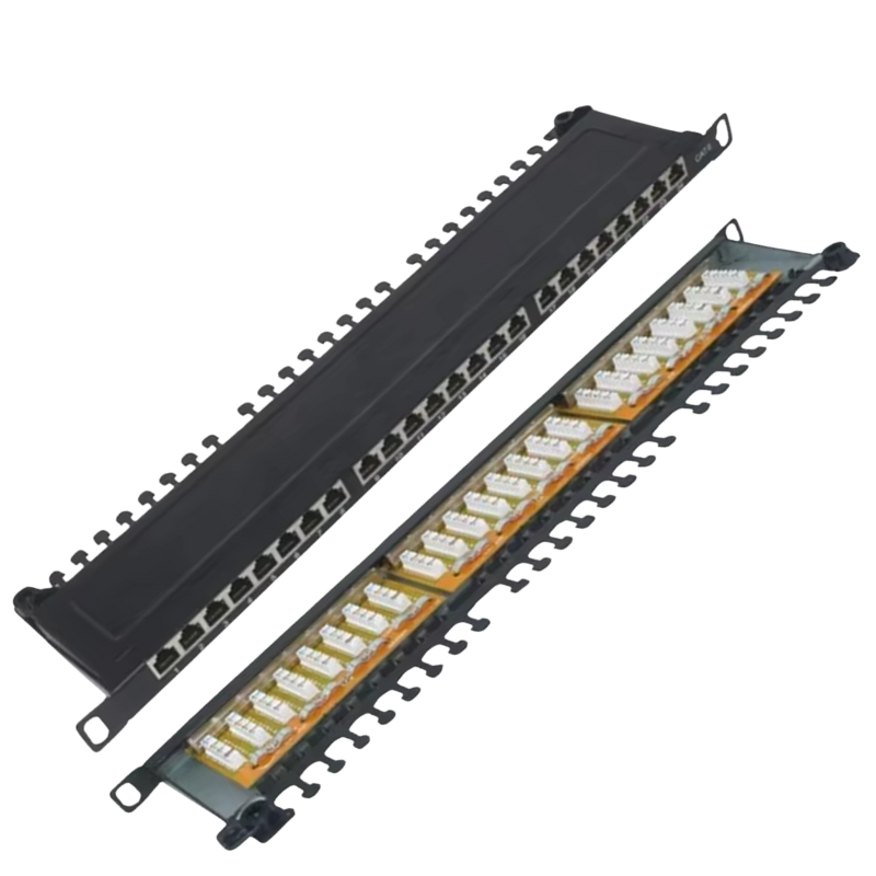 CAT6a STP 0.5U 24 Port Patch Panel