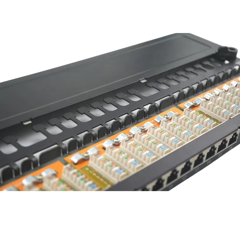 CAT6a STP 0.5U 24 Port Patch Panel