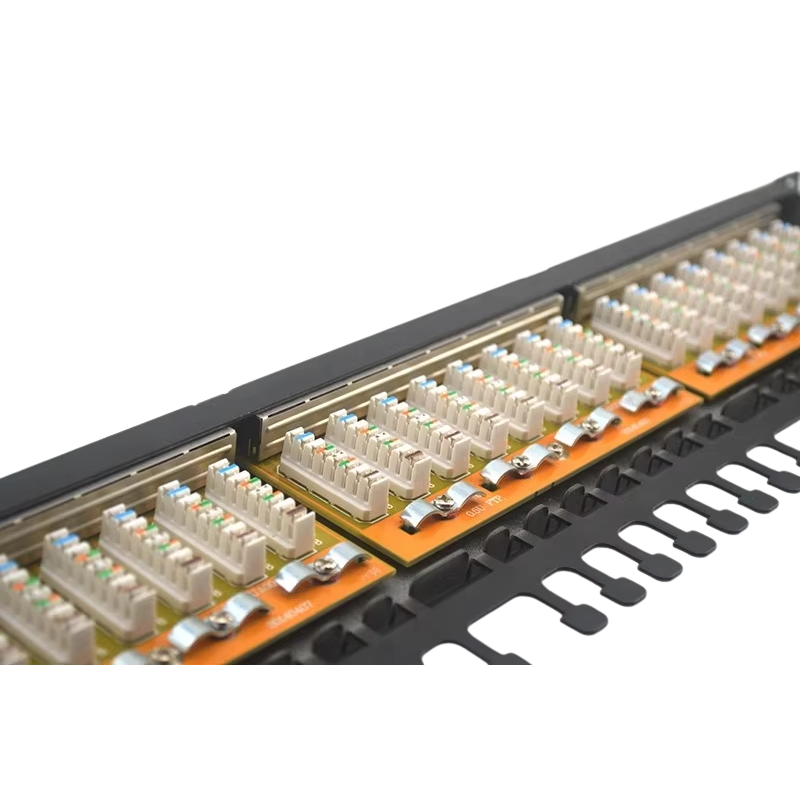 CAT6a STP 0.5U 24 Port Patch Panel