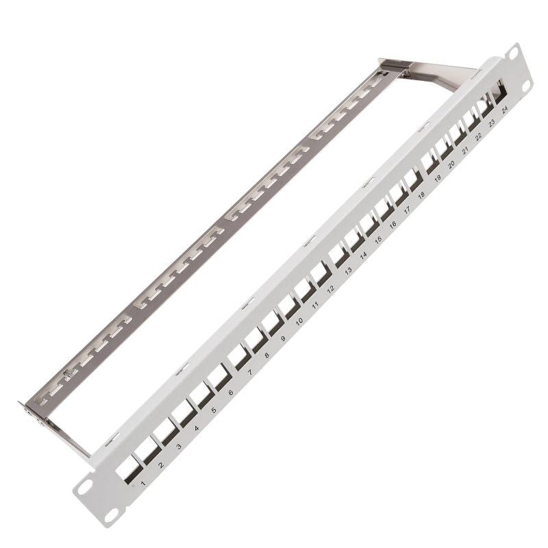 CAT6a 1U 24P Blank Patch Panel