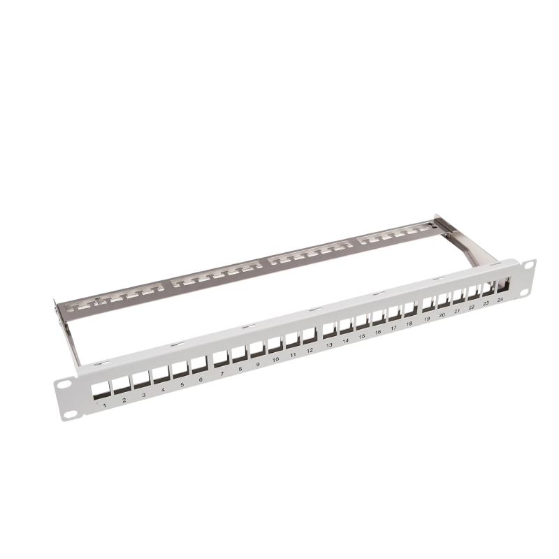 CAT6a 1U 24P Blank Patch Panel