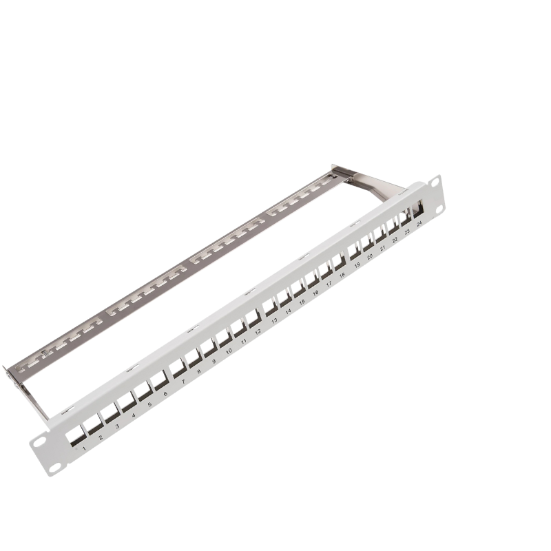 CAT6a 1U 24P Blank Patch Panel