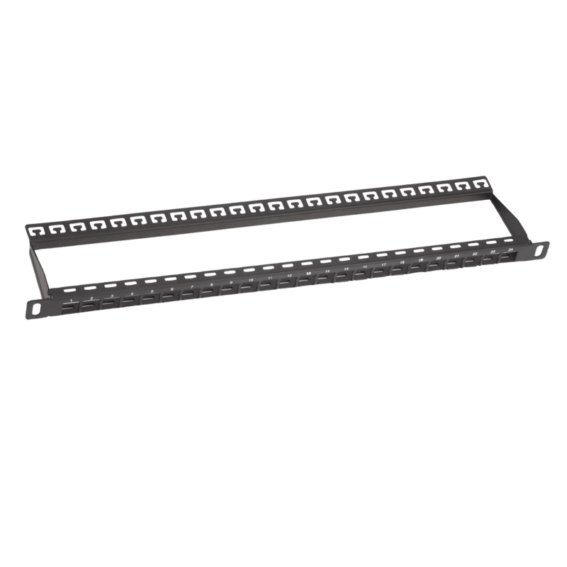 19” 0.5U 24 Port Empty Patch Panel