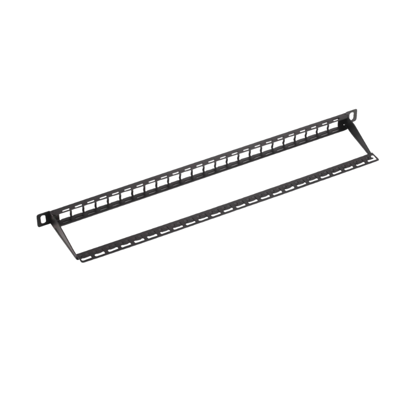 19” 0.5U 24 Port Empty Patch Panel