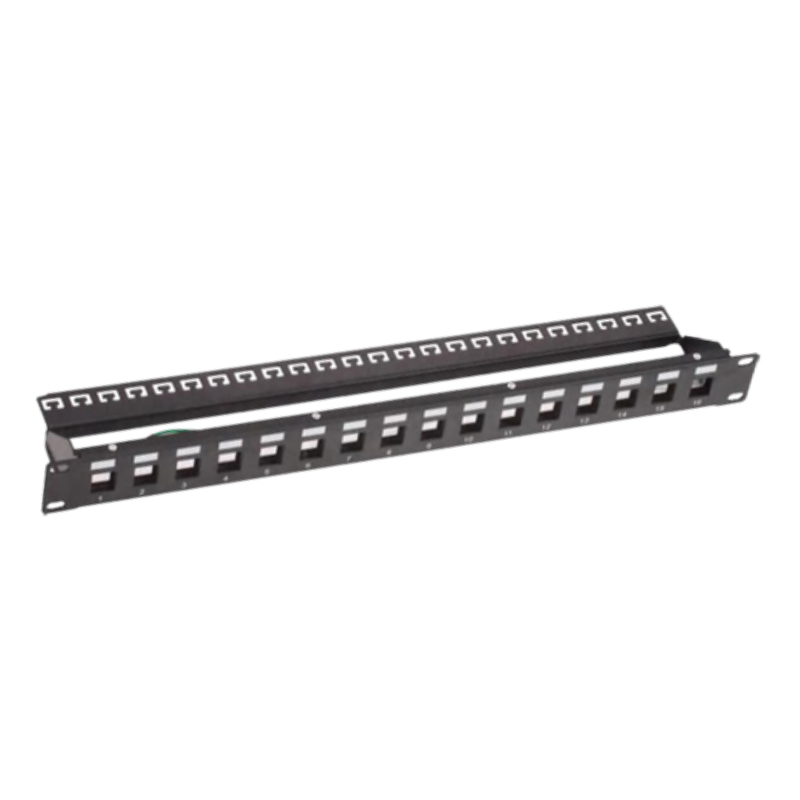 19” 1U 16Port UTP Blank Patch Panel