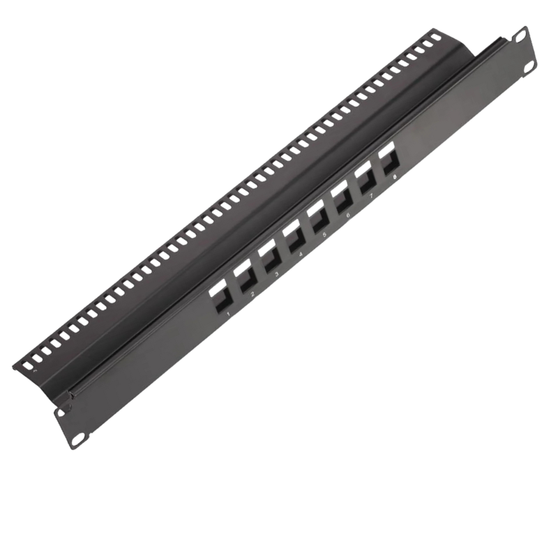19” 1U 8 Port UTP Blank Patch Panel