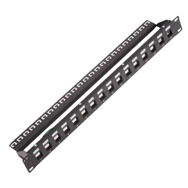19” 1U 16 Port STP Blank Patch Panel
