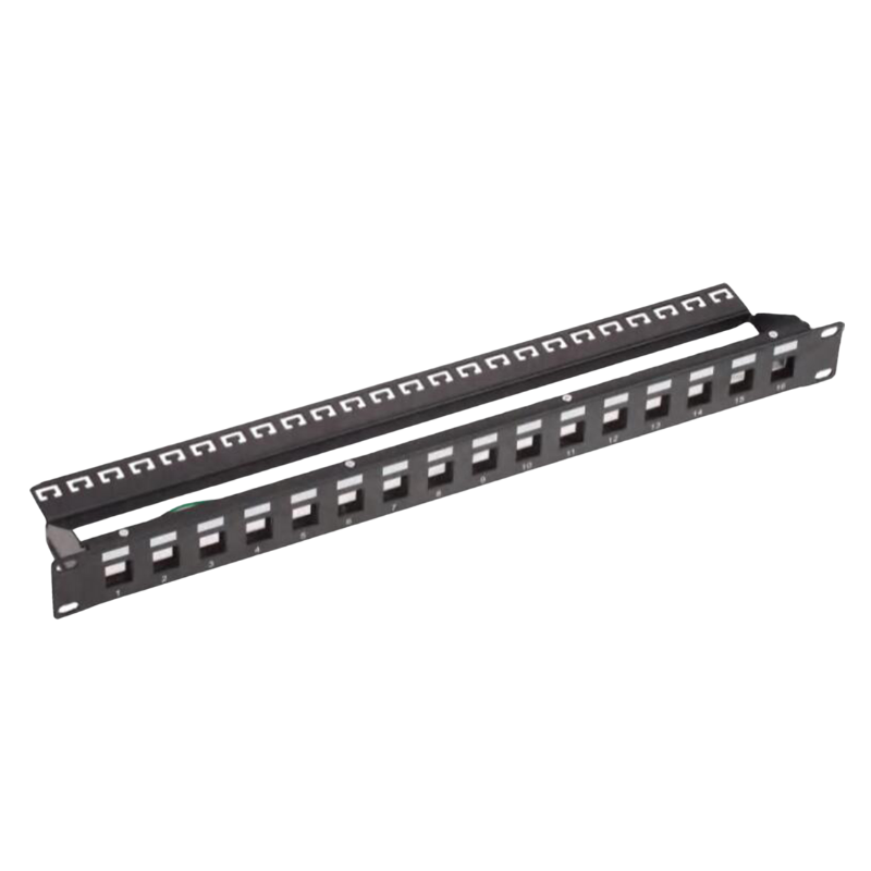 19” 1U 16 Port STP Blank Patch Panel
