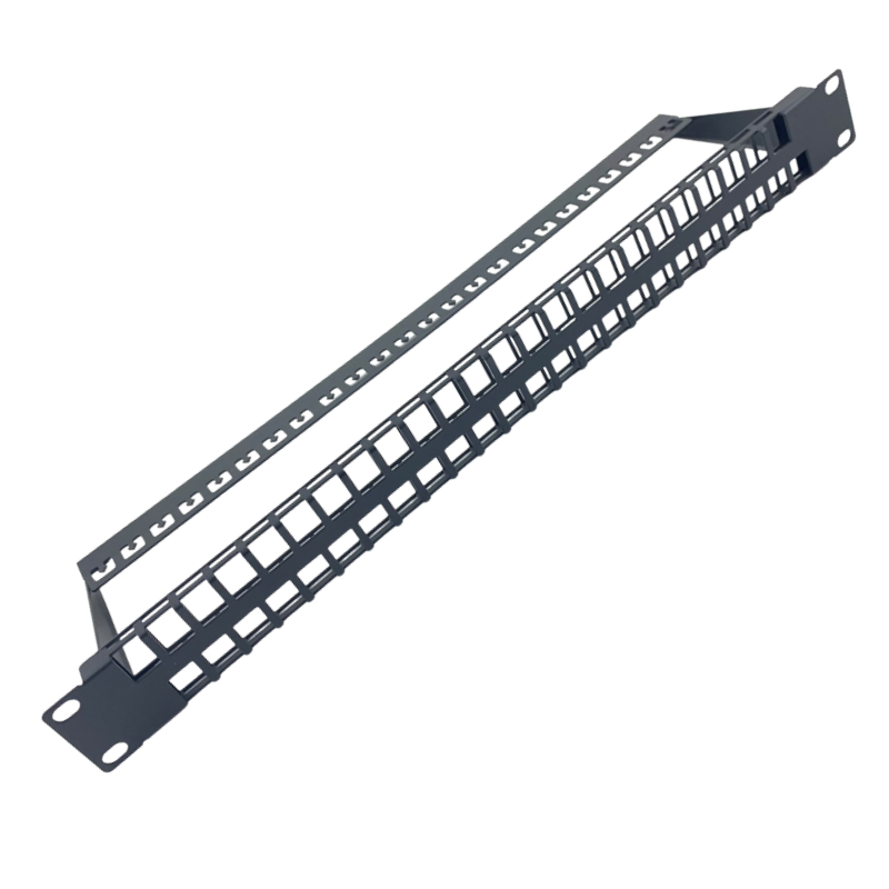 19” 1U 48 Port UTP Blank Patch Panel
