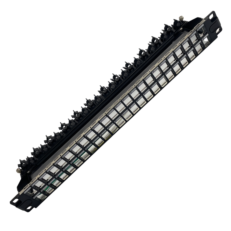 19” 1U 48 Port STP Blank Patch Panel