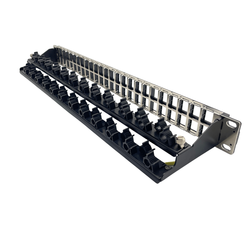 19” 1U 48 Port STP Blank Patch Panel