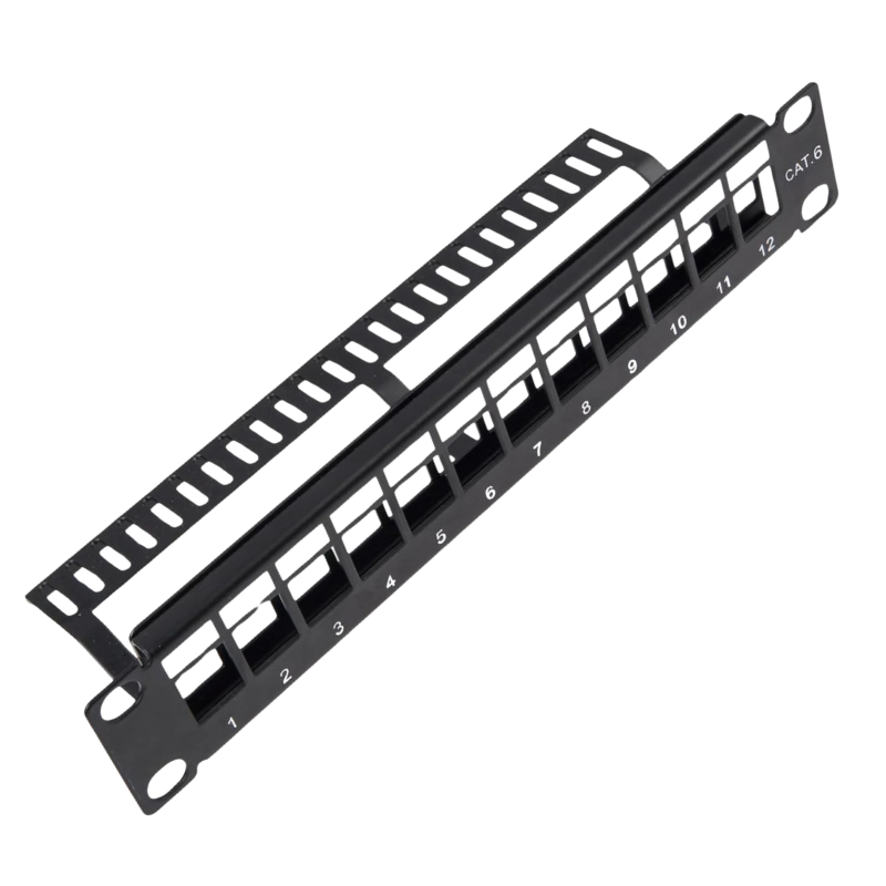 10” 1U 12Port UTP Blank Patch Panel