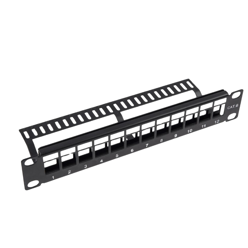 10” 1U 12Port UTP Blank Patch Panel