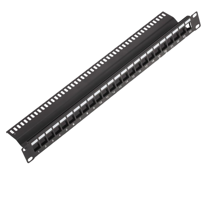 19” 1U 24Port Blank Patch Panel