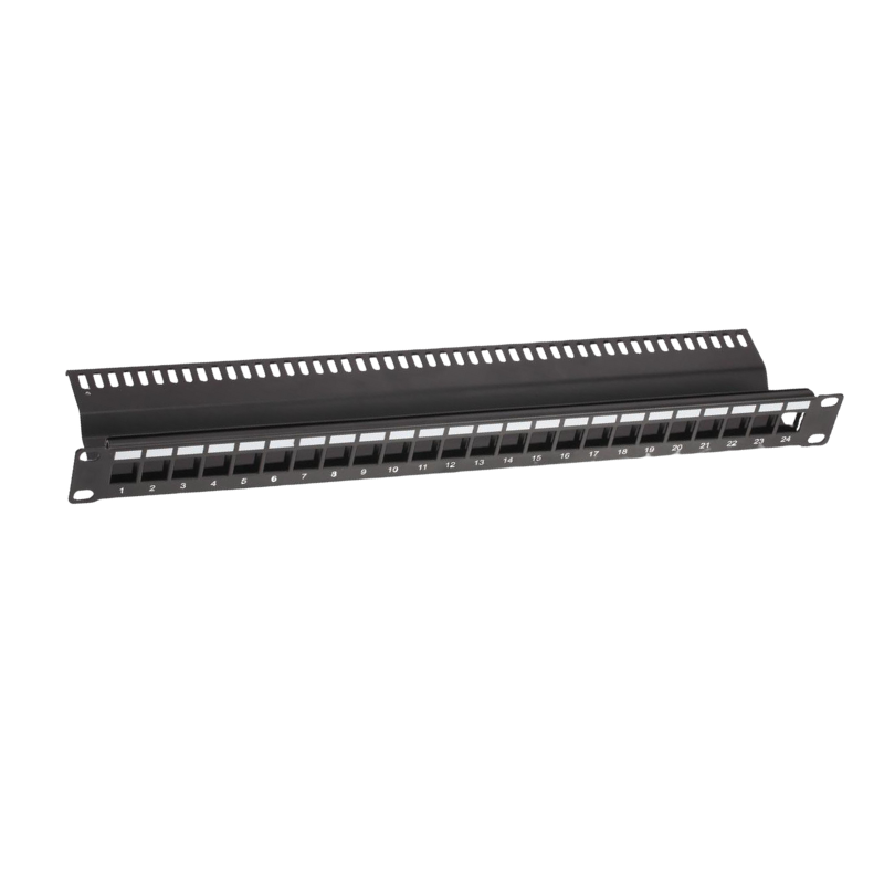 19” 1U 24Port Blank Patch Panel