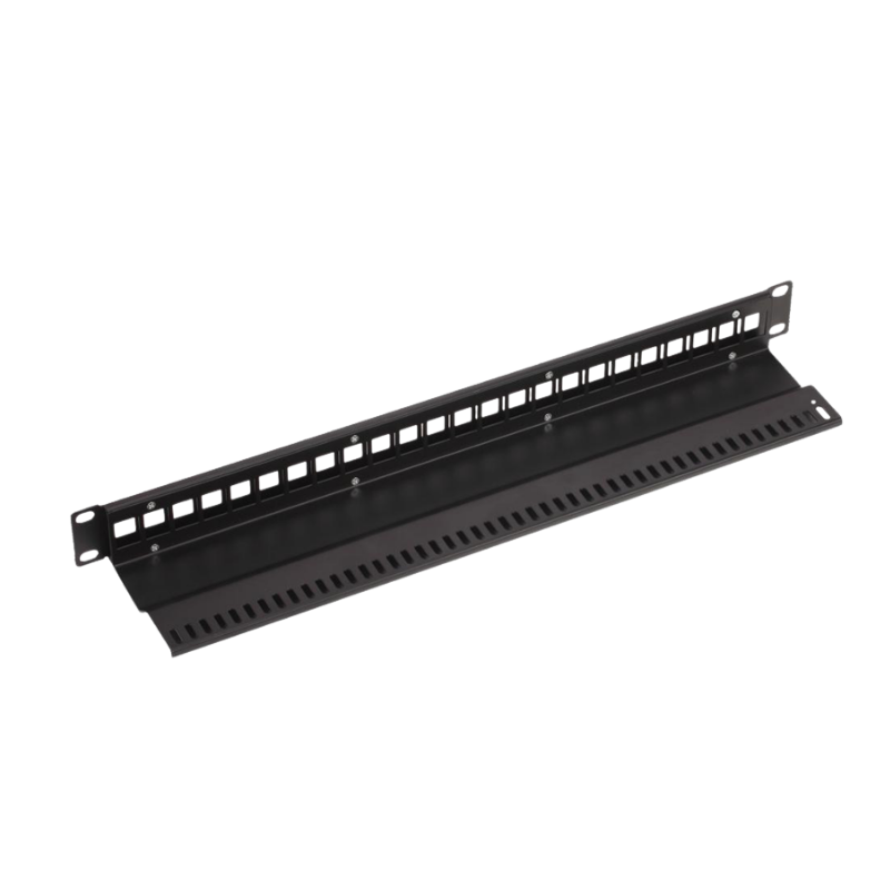 19” 1U 24Port Blank Patch Panel