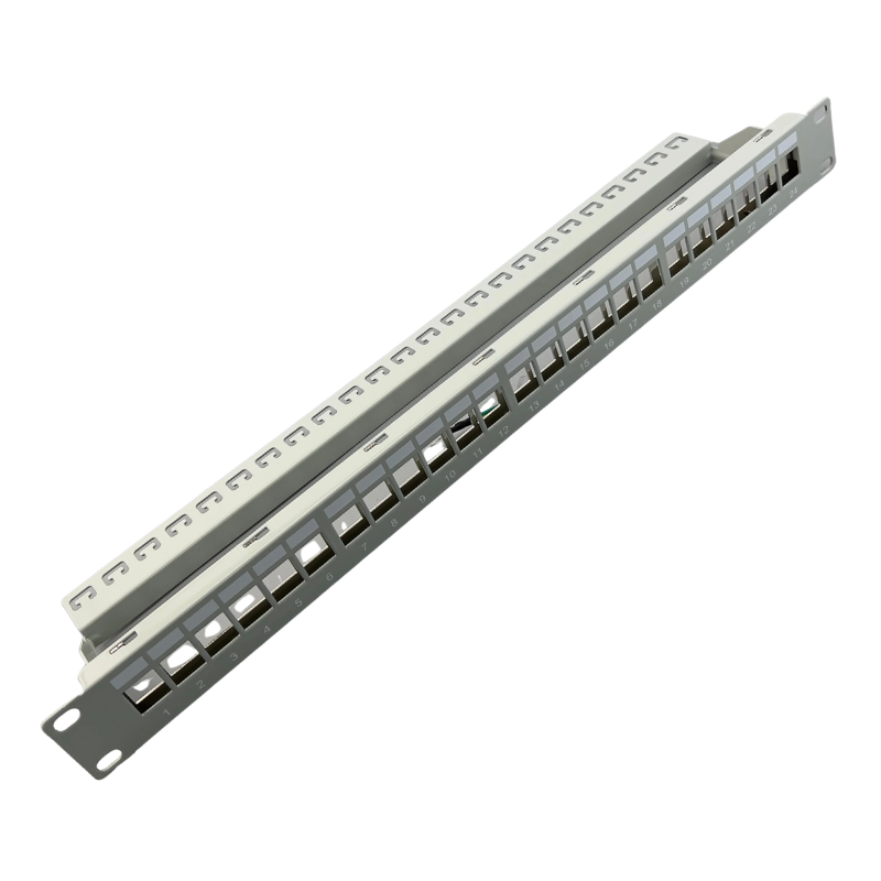 19” 1U 24 Port STP Blank Patch Panel