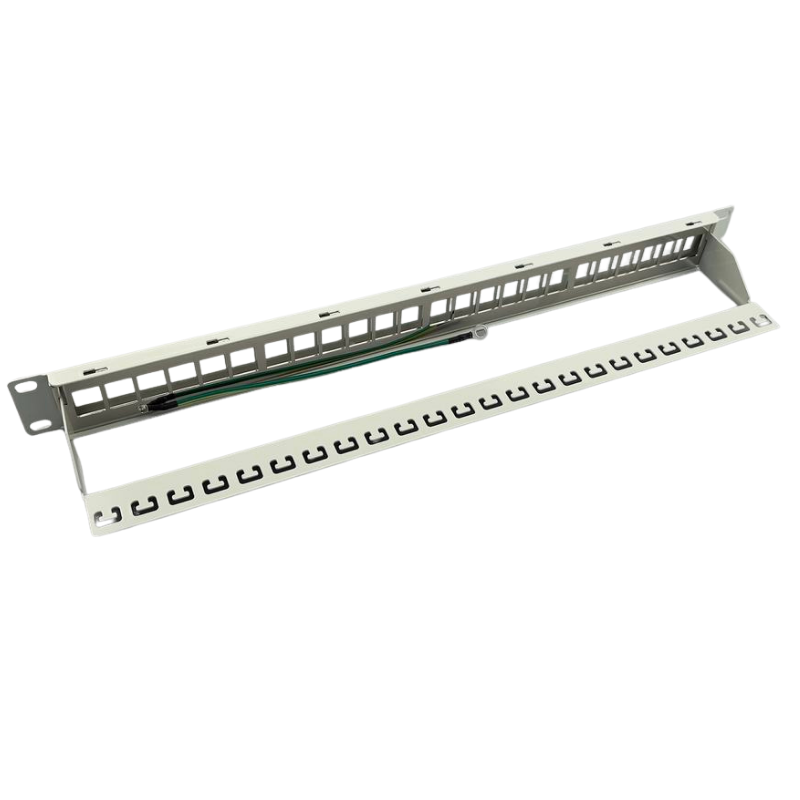19” 1U 24 Port STP Blank Patch Panel