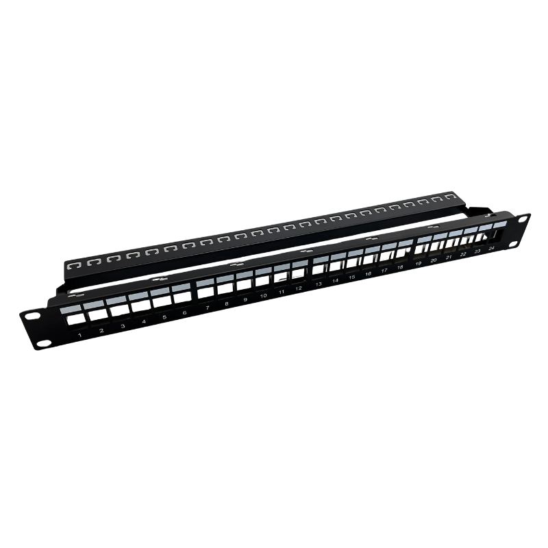 19” 1U 24 Port STP Blank Patch Panel