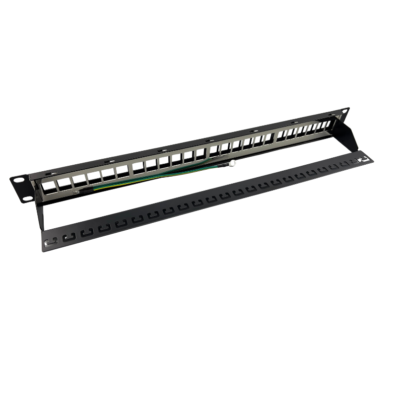 19” 1U 24 Port STP Blank Patch Panel