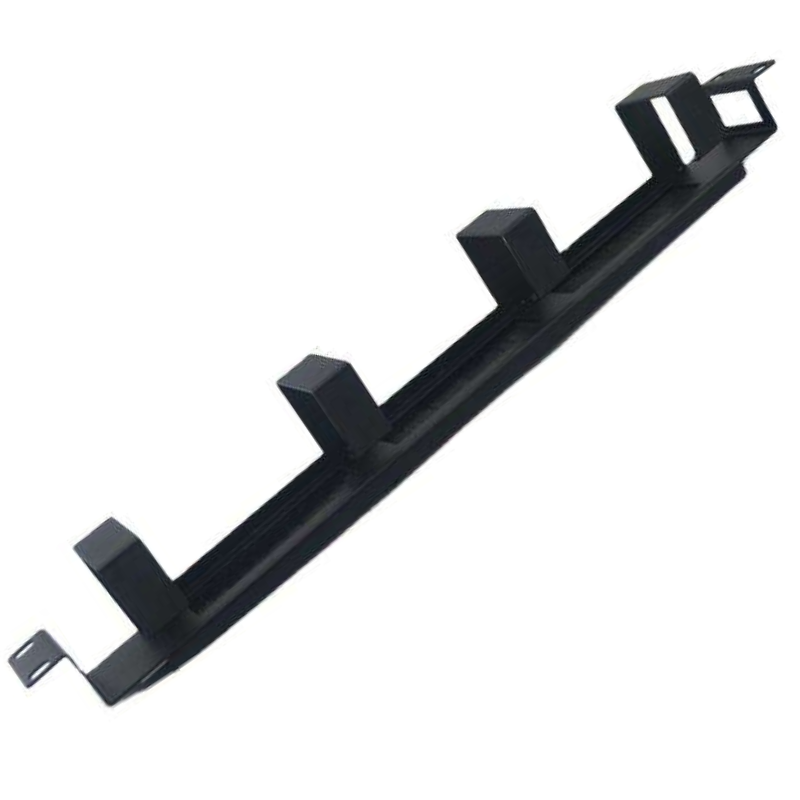  19" 1U Cable Management With 4 Metal Ring and Brush