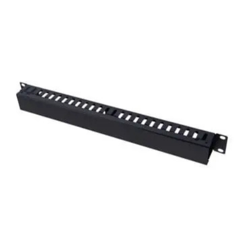 19" 1U Cable Manager With 24 Slots 