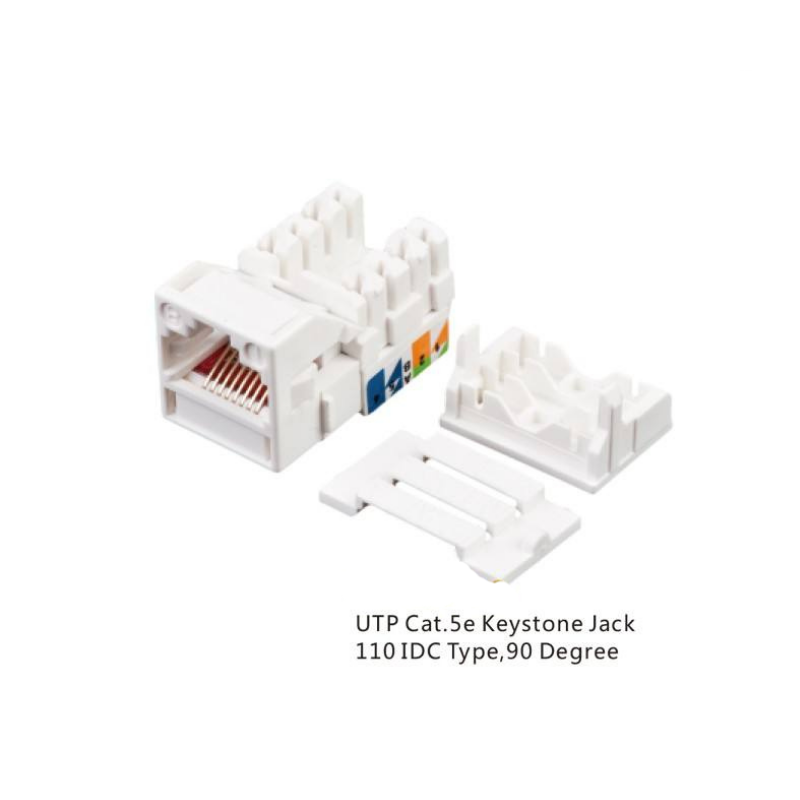 Cat.5e UTP Keystone Jack 110 IDC Type,90 Degree