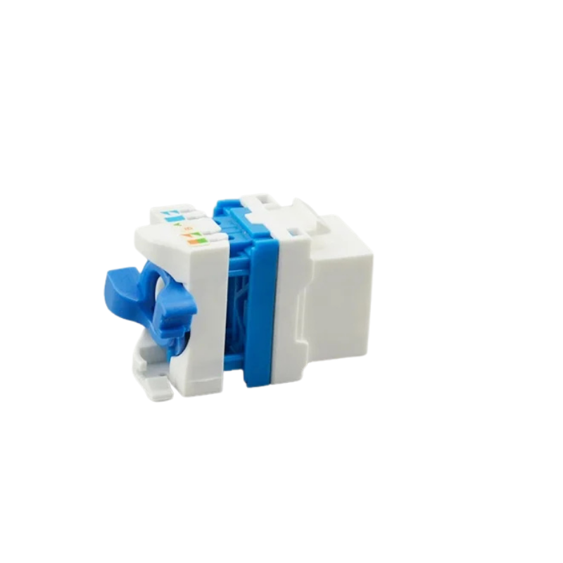 CAT5e/CAT6 UTP Toolless Keystone Jack 180 degree