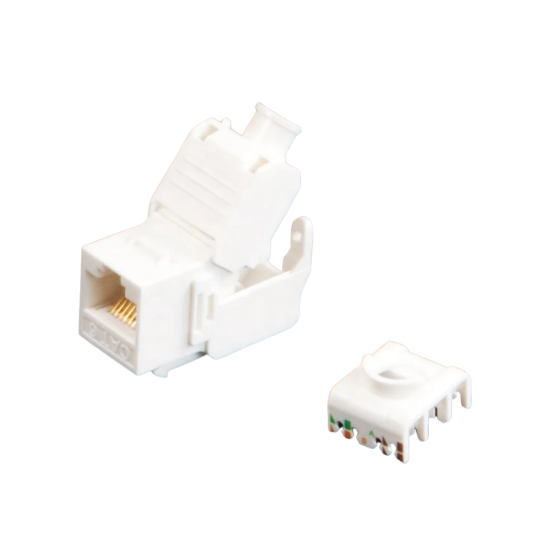 CAT6 UTP Toolless Keystone Jack 180 degree
