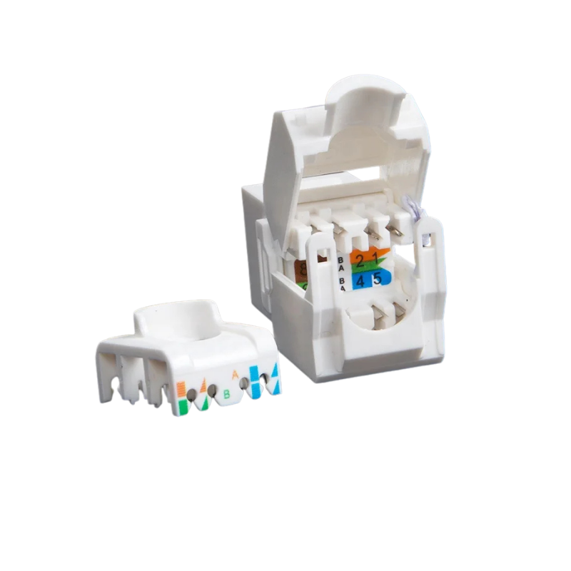 CAT6 UTP Toolless Keystone Jack 180 degree