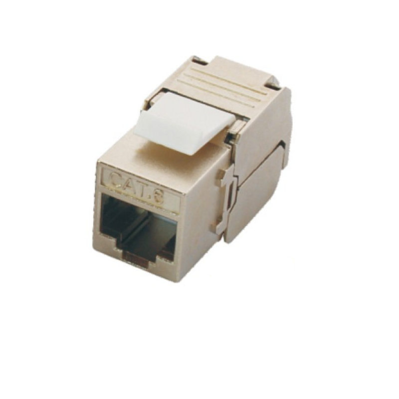  Cat6 STP Toolless Keystone Jack,180 Degree