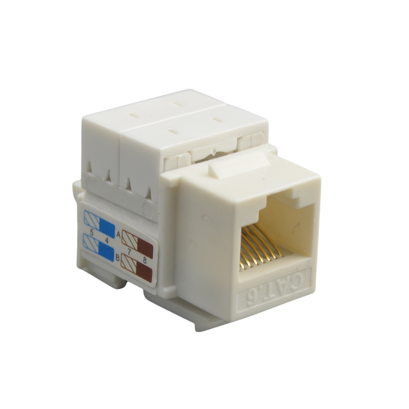 UTP Cat.5e/Cat.6 Keystone Jack 110 type,90 Degree