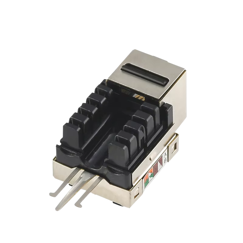 CAT5eCAT6 STP Keystone Jack 110 IDC type,90 Degree