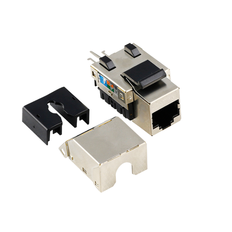CAT5eCAT6 STP Keystone Jack 110 IDC type,90 Degree