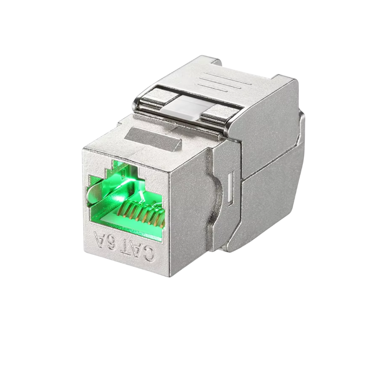 CAT6a STP Keystone Jack with LED