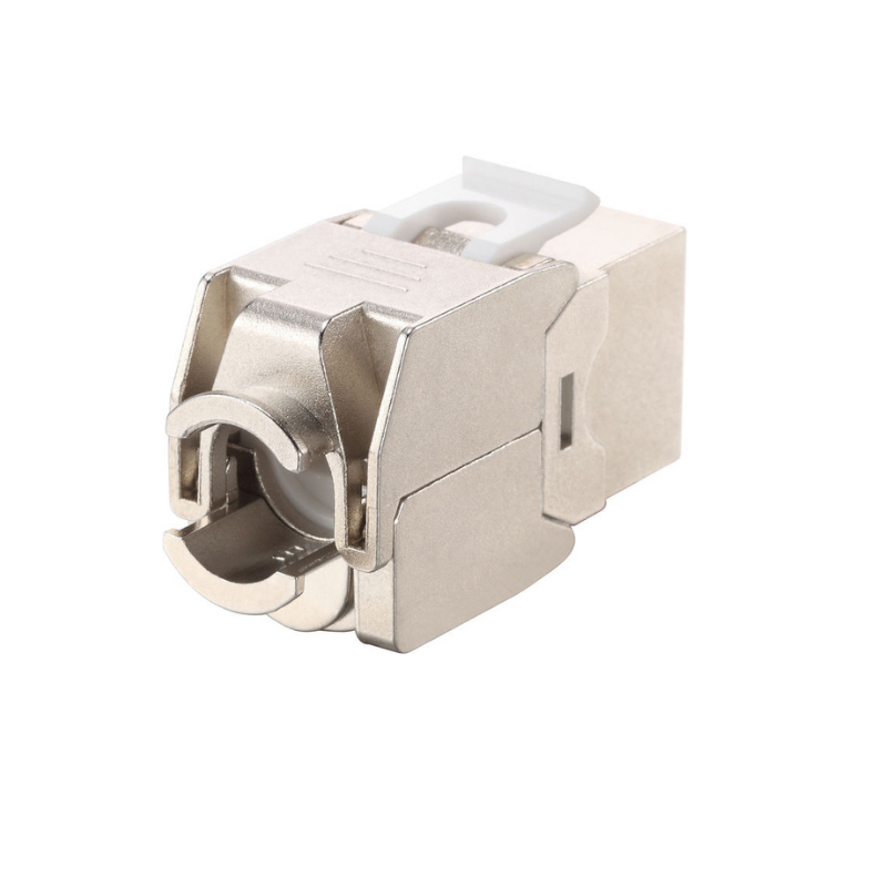 CAT6a STP Keystone Jack ,180 Degree