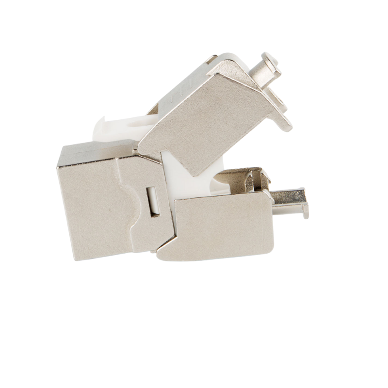 CAT6a STP Keystone Jack ,180 Degree