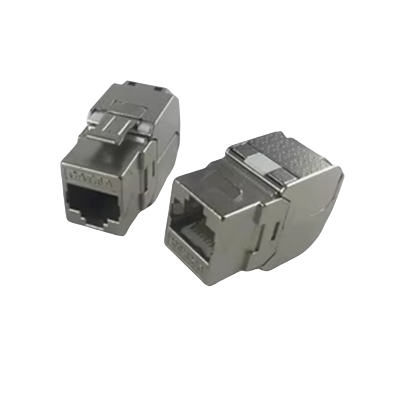 CAT6a STP Zinc Alloy Keystone Jack ,180 Degree