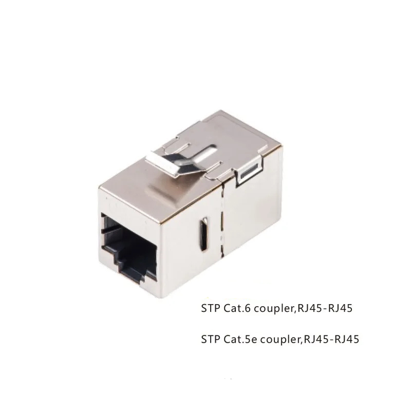 Cat5e CAT6 STP In-Line Coupler With Clip