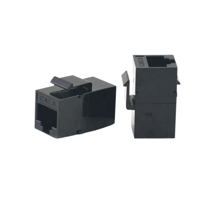 Cat6 Cat5e UTP In-Line Coupler with clip