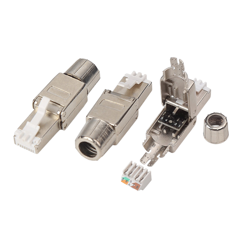 C5e C6 C6a RJ45 STP Toolless Plug