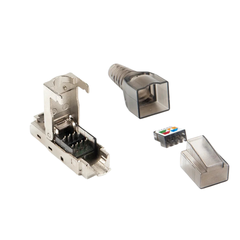 CAT6a RJ45 STP Toolless Modular Plug