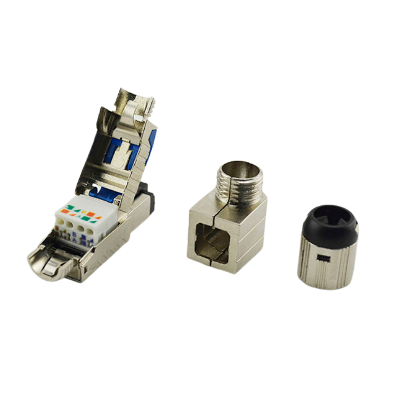 CAT8 STP Toolless Plug 90 Degree