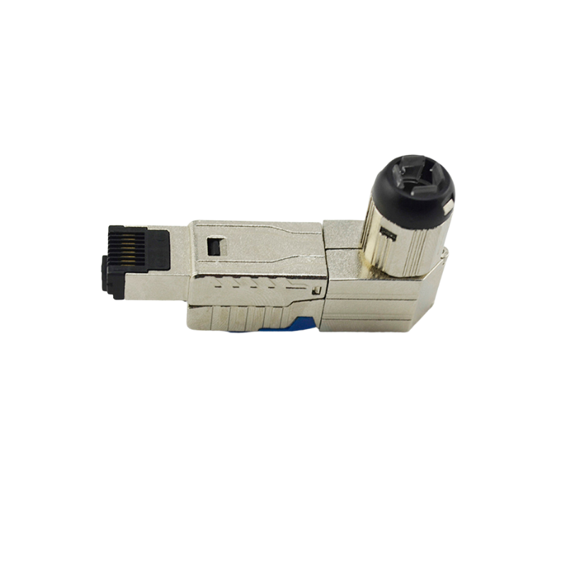 CAT8 STP Toolless Plug 90 Degree