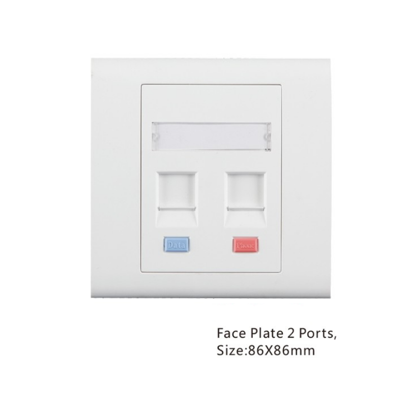 86 Faceplate 2 Port