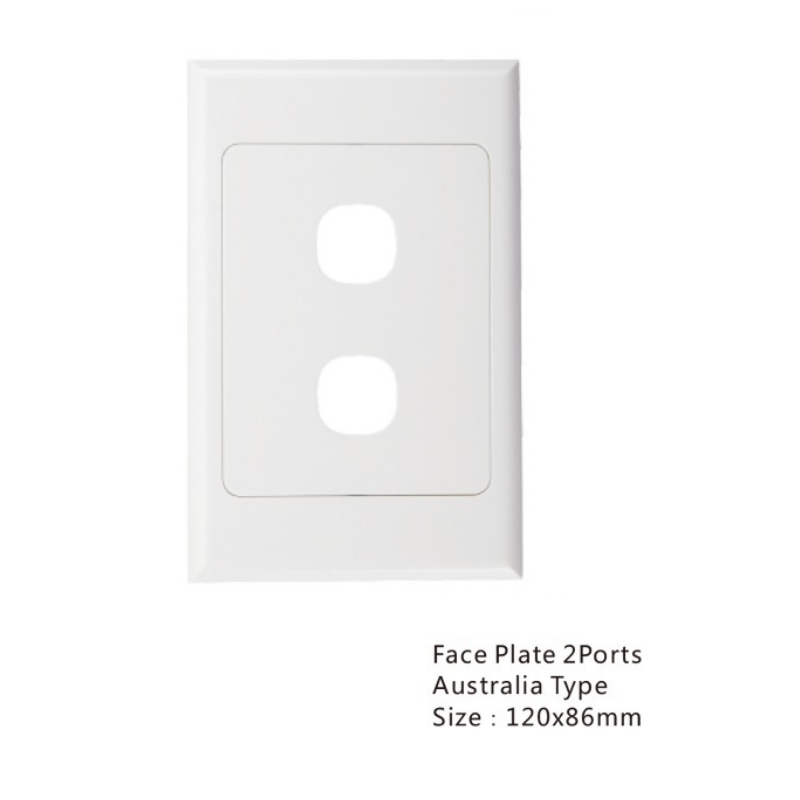 Australia Face Plate 2 Port