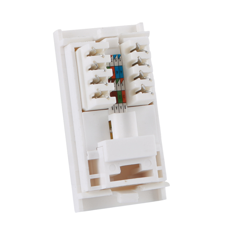 British CAT6 UTP Krone IDC 90 Degree Face Plate