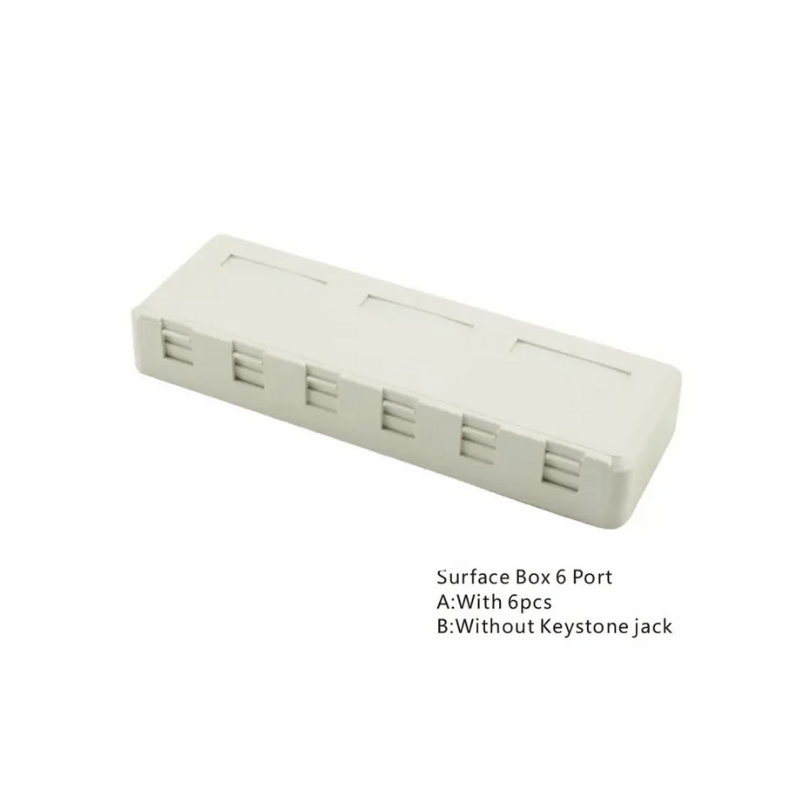 Blank Surface Mount Box 6 Port